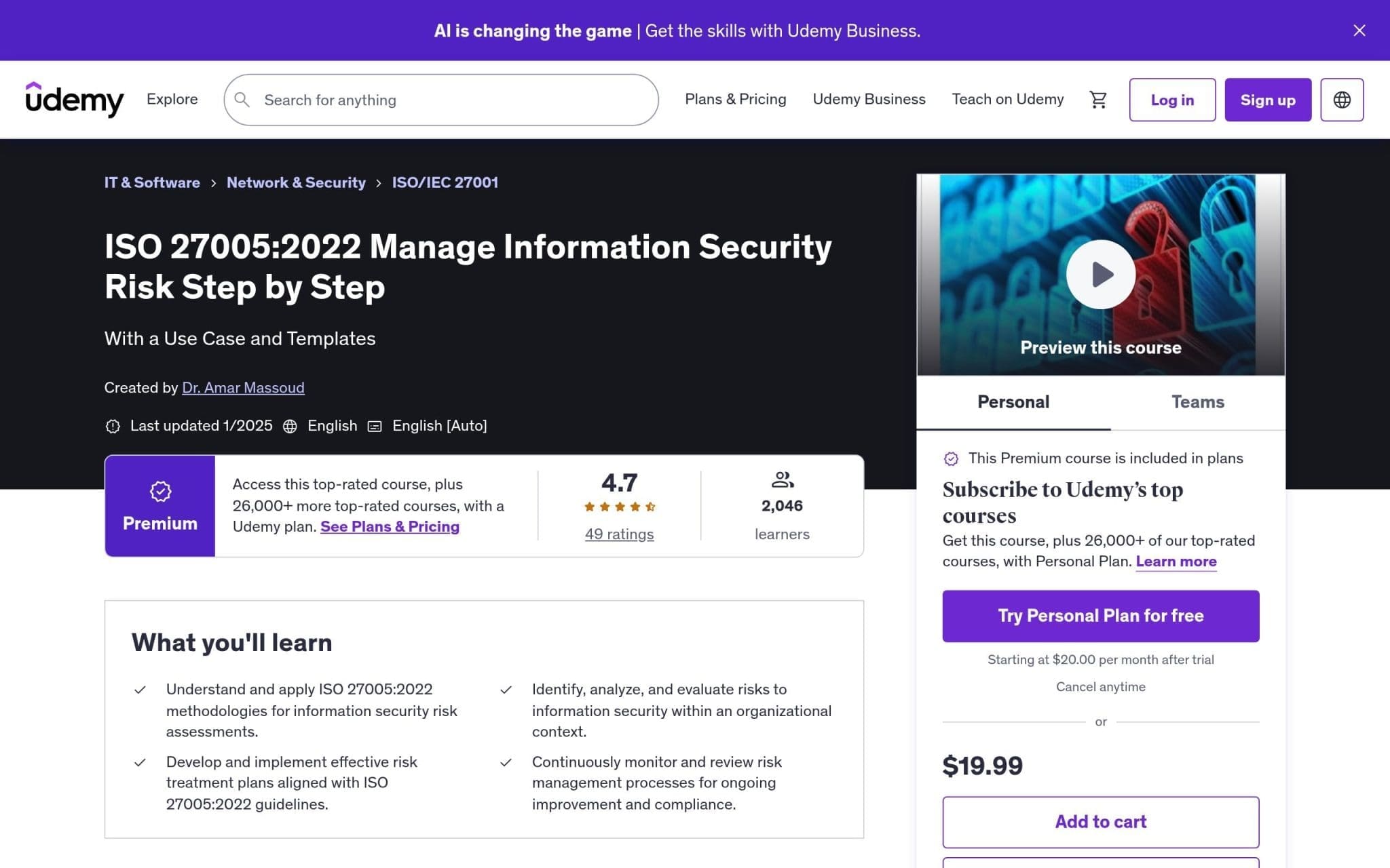 ISO 27005:2022 Manage Information Security - Udemy
