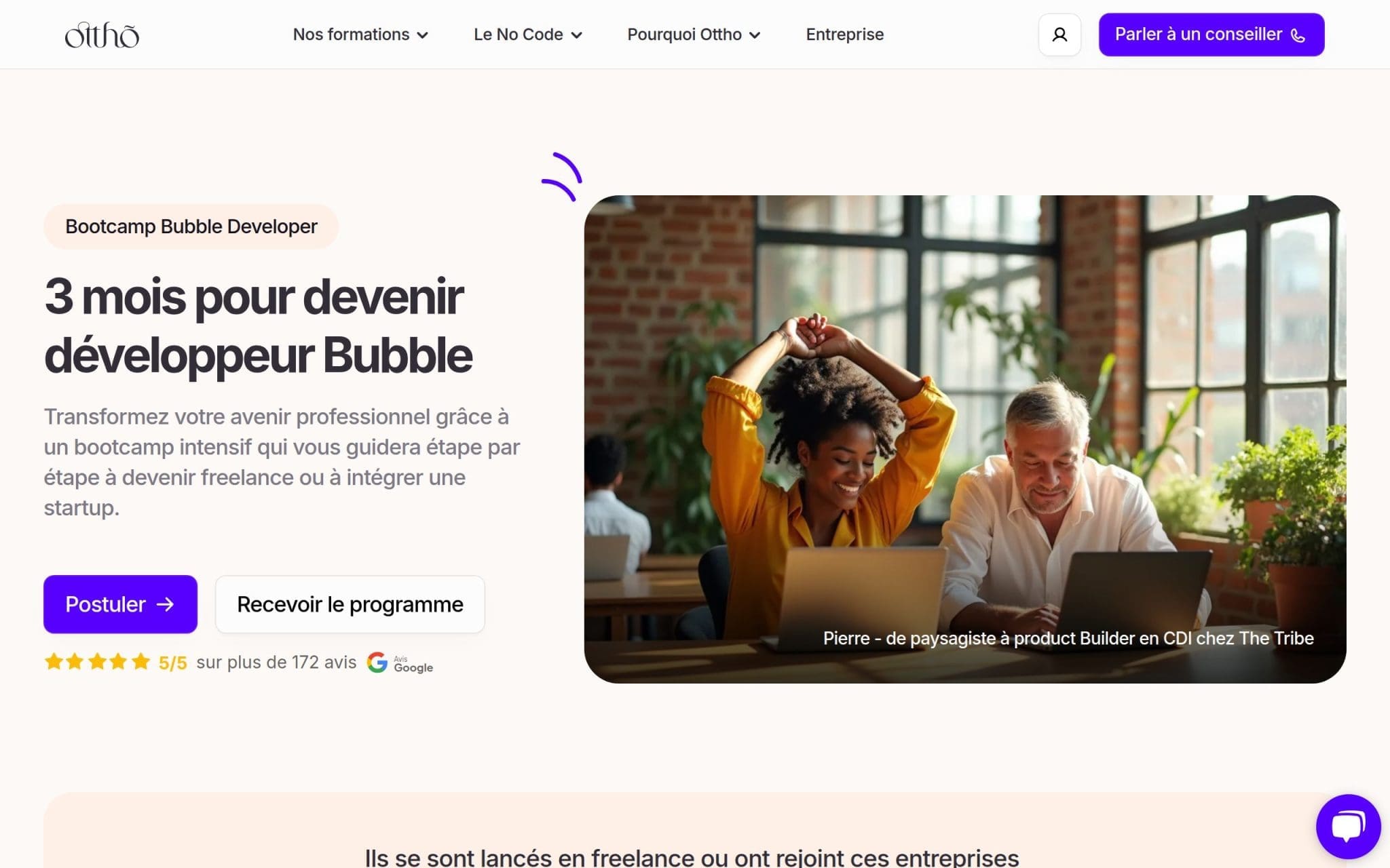 Formation Bubble Developer - Ottho