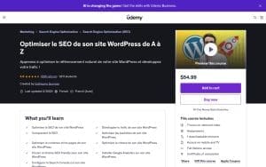 Optimiser le SEO de son site WordPress de A à Z - Udemy