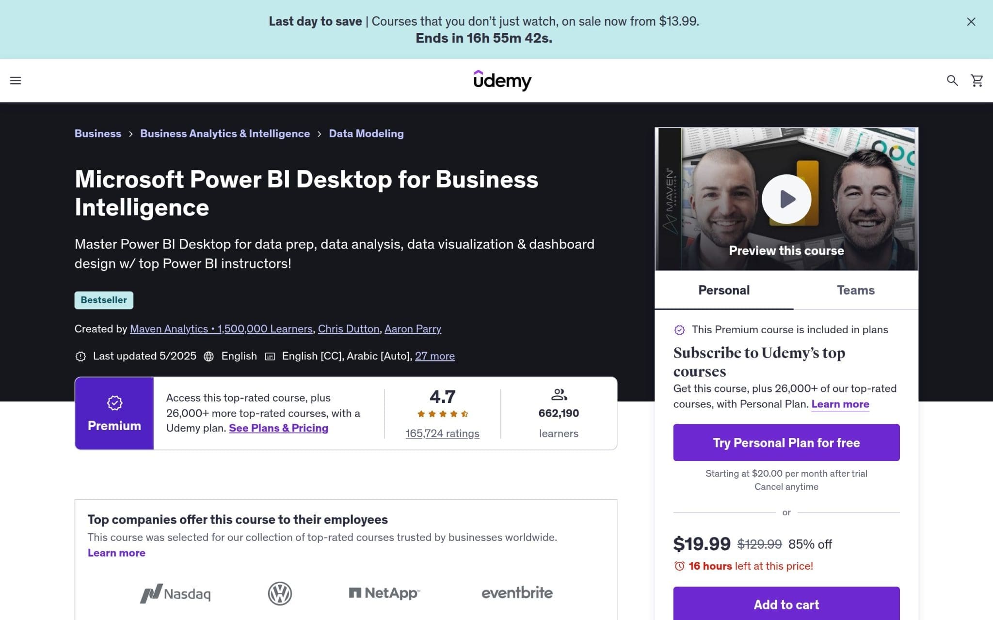 Microsoft Power BI Desktop for Business Intelligence - Udemy