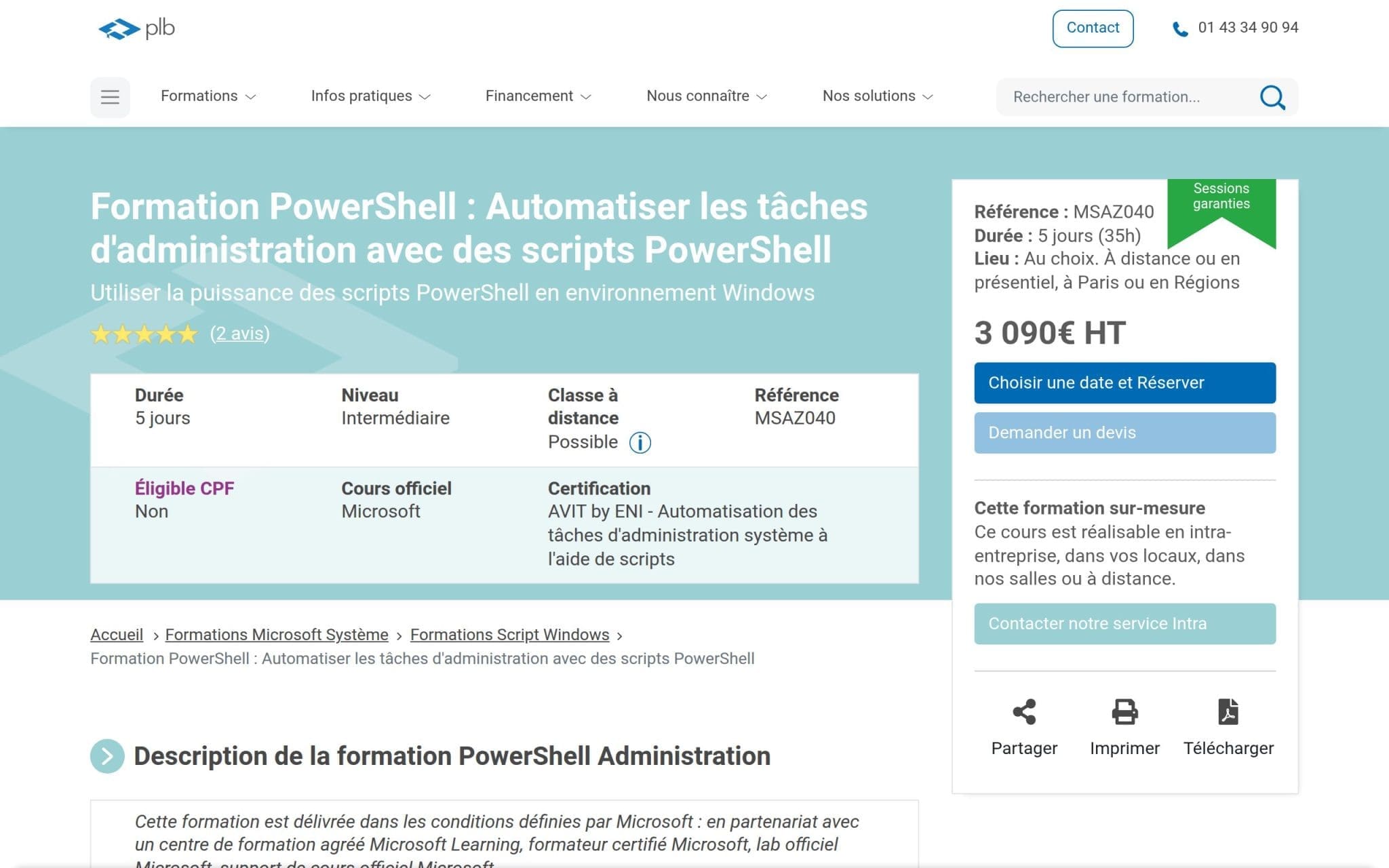Formation PowerShell - Plb Consultant
