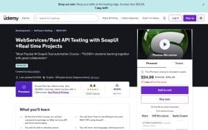 WebServices/Rest API Testing with SoapUI +Real time Projects – Udemy