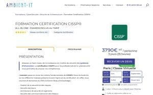 Formation Préparation à la Certification CISSP® – Ambient IT