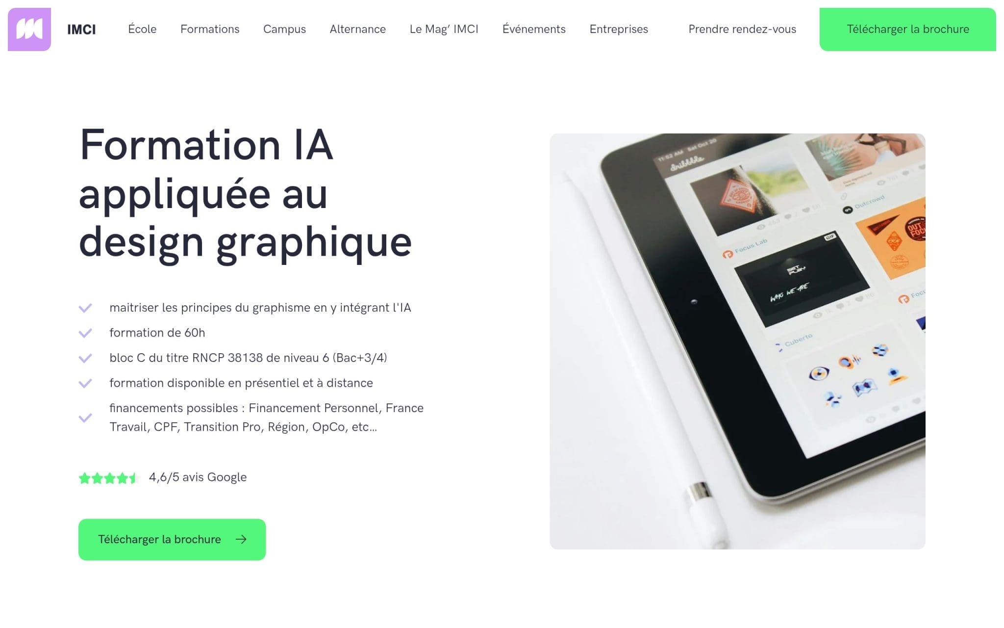Formation IA appliquée au design graphique - IMCI