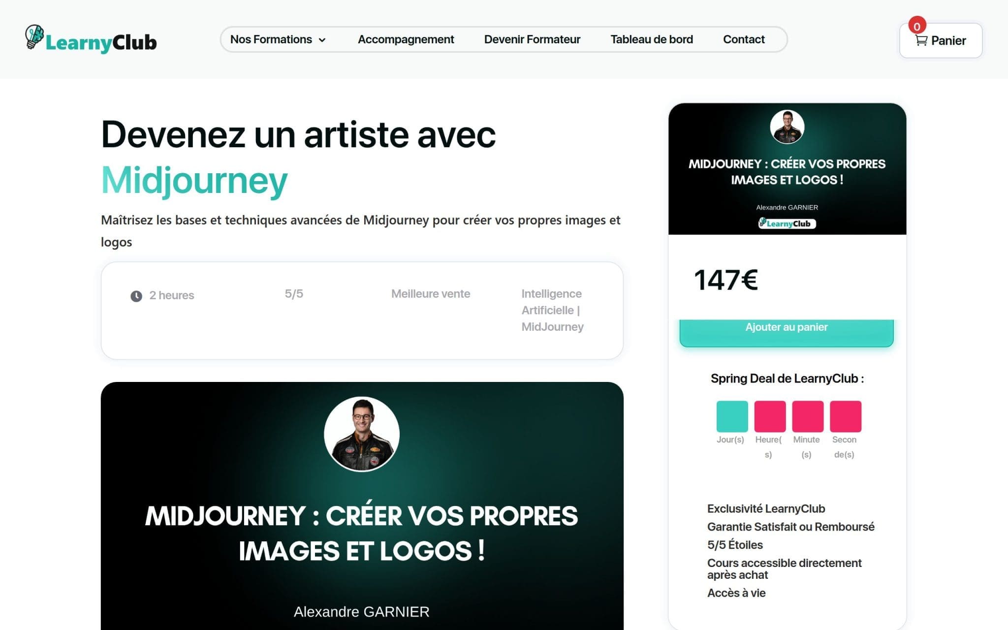 Formation Devenez un artiste avec Midjourney - LearnyClub