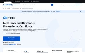 Développeur Meta Back-End Certificat Professionnel – Coursera