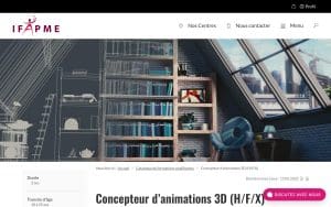 Concepteur d’animations 3D – IFAPME