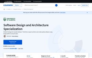 Spécialisation Conception et architecture des logiciels – Coursera