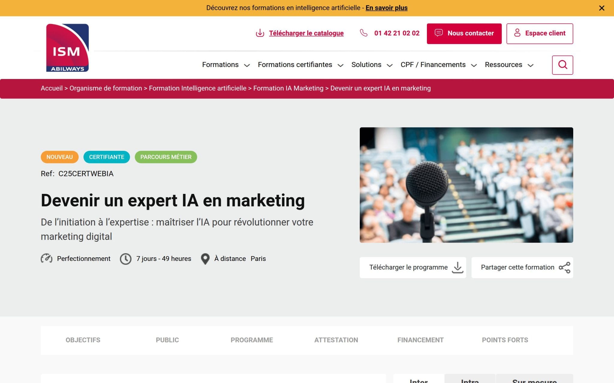 Devenir un expert IA en marketing - ISM