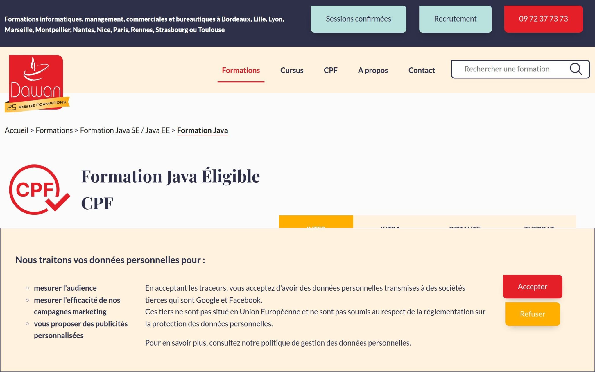 Formation Java SE Initiation + Approfondissement - Dawan