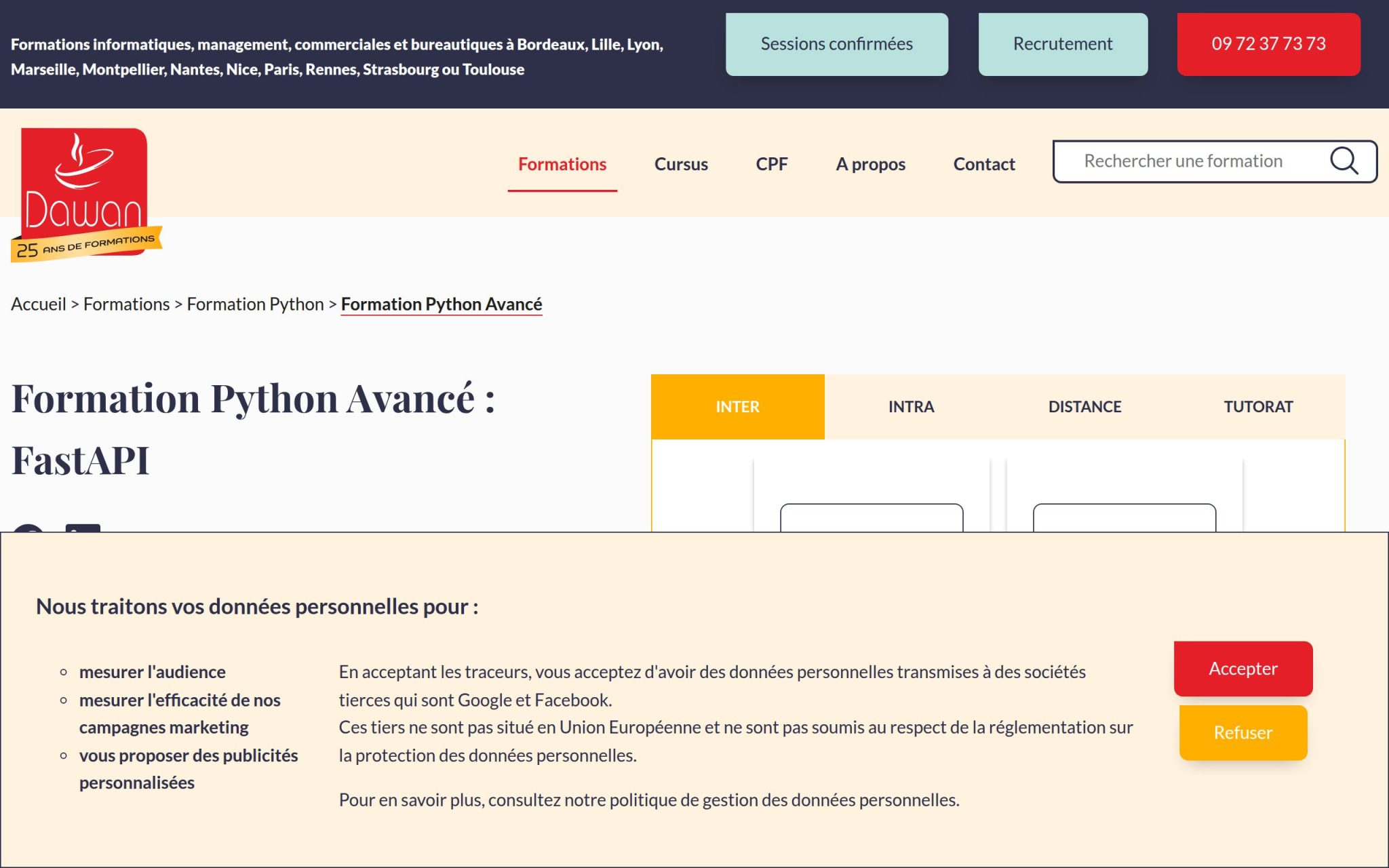 Formation Python Avancé : FastAPI - Dawan