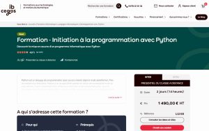 Formation – Initiation à la programmation avec Python – ib Cegos