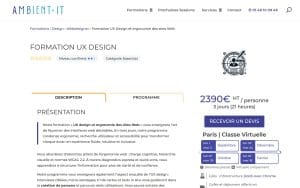 Formation UX Design - Ambient IT