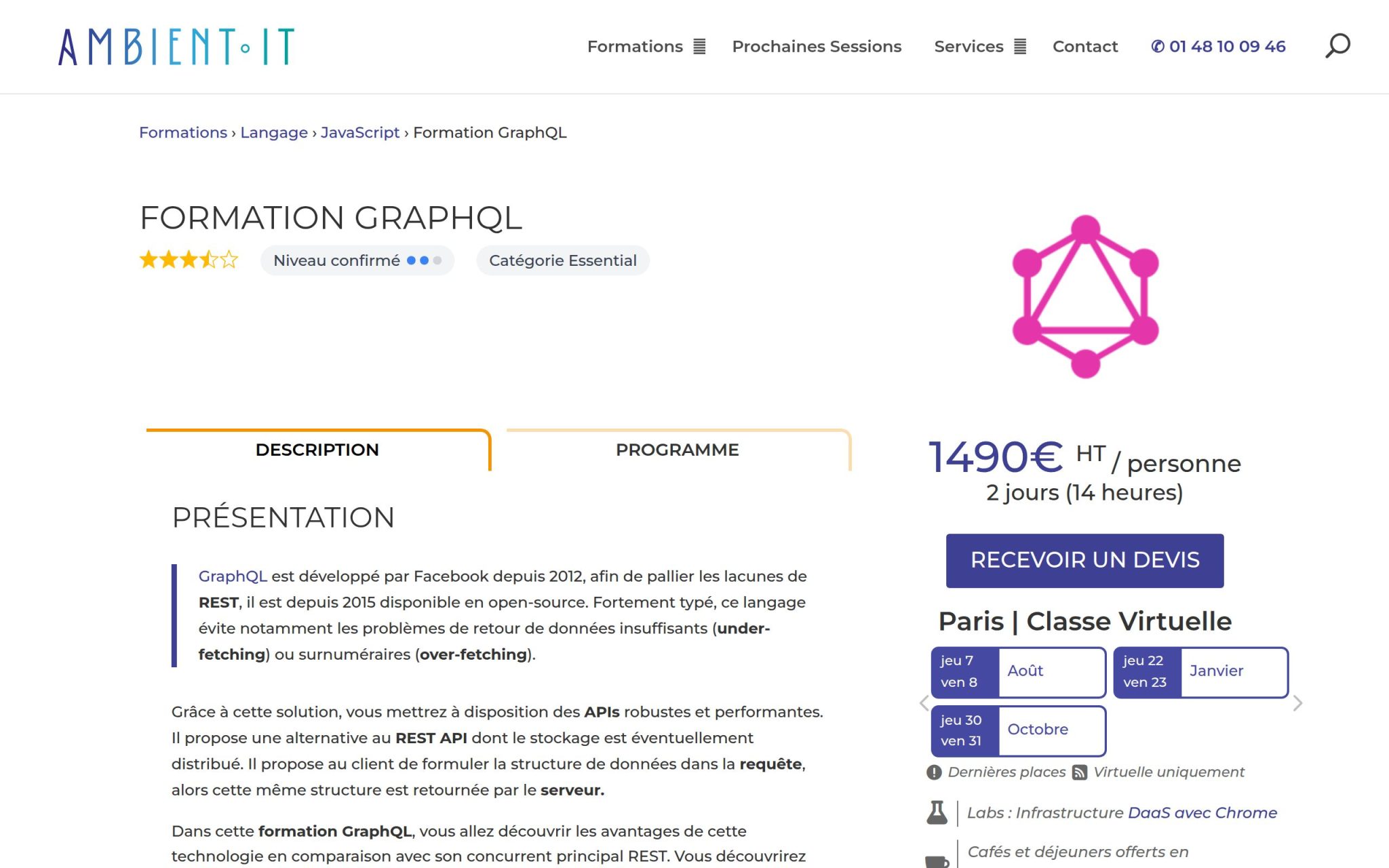 Formation GraphQL - Ambient IT