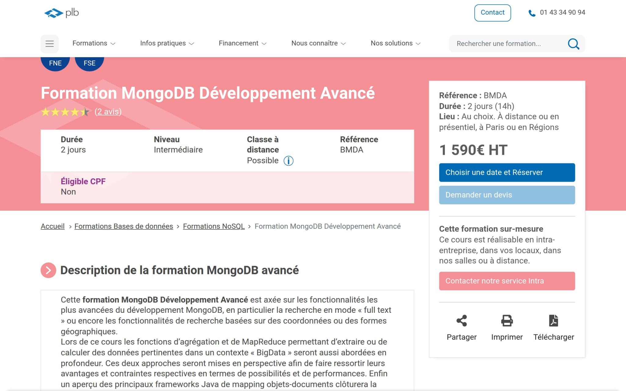 Formation MongoDB Développement Avancé - Plb Consultant