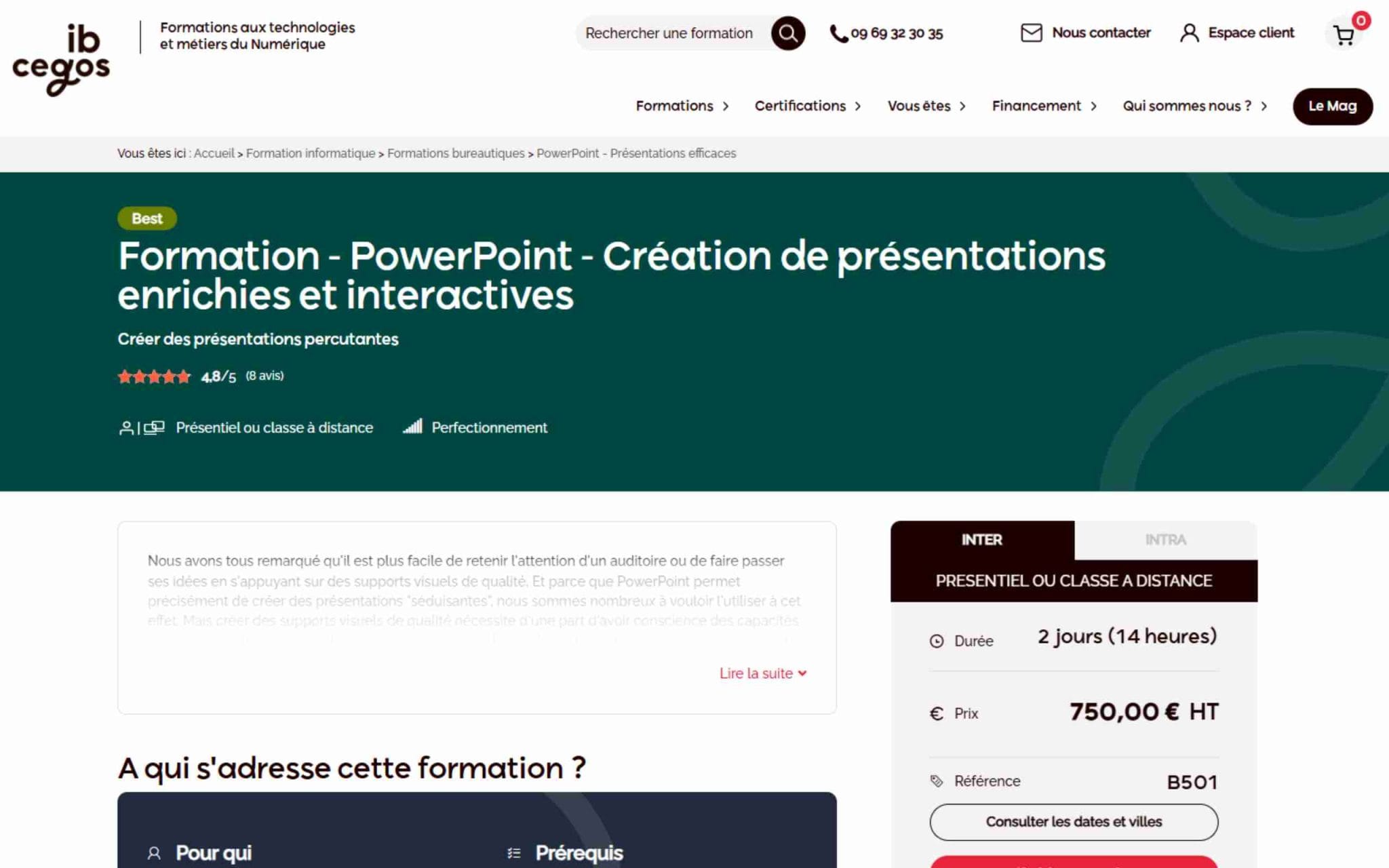 PowerPoint - Création de présentations enrichies et interactives - ib Cegos