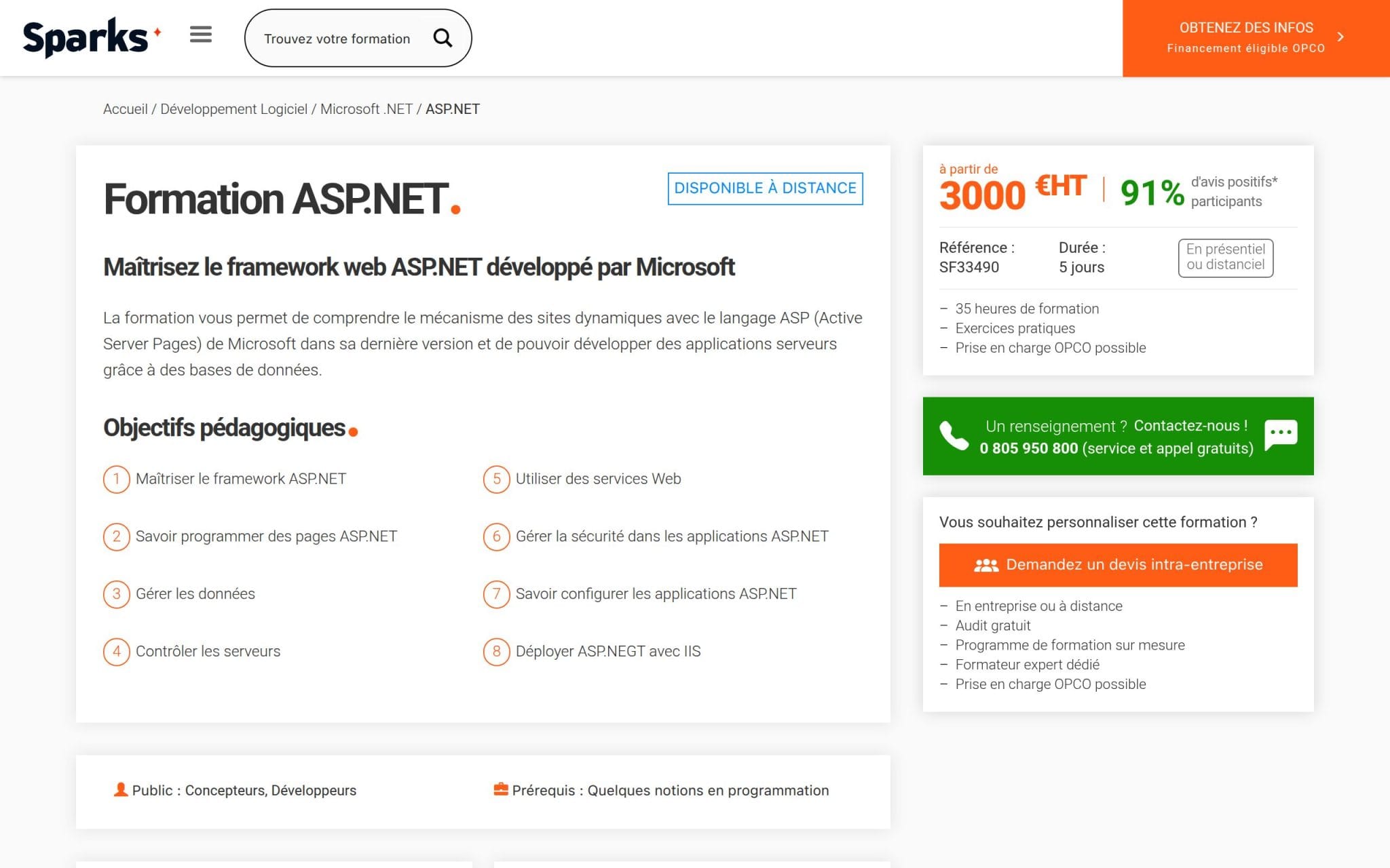 Formation ASP.NET - Sparks