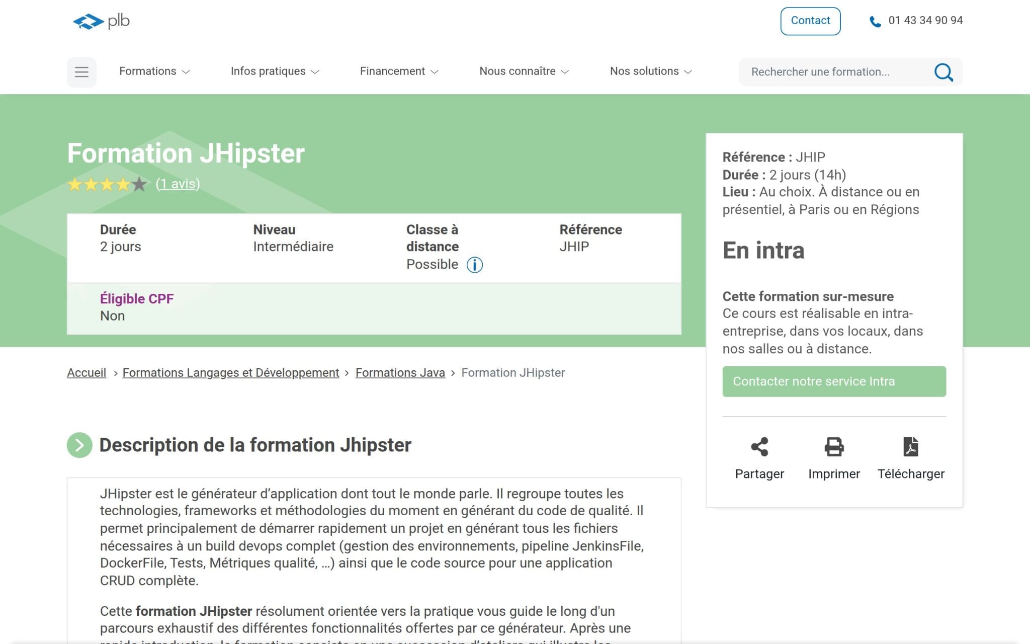 Formation JHipster - Plb Consultant
