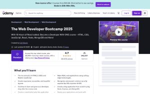 The Web Developer Bootcamp 2025 – Udemy