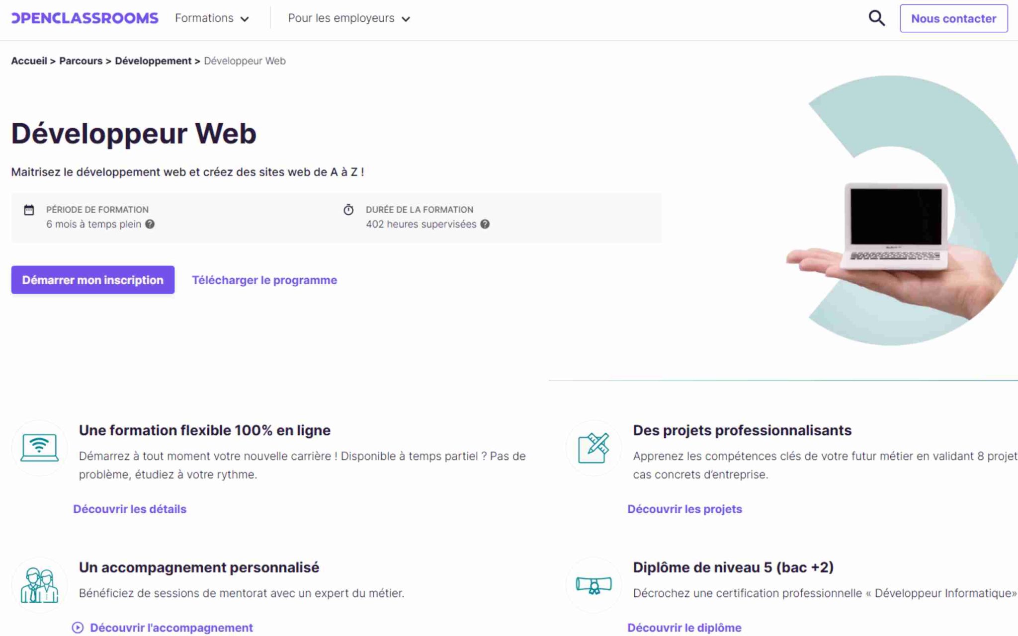 Développeur Web - OpenClassrooms