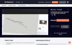 Apprendre SketchUp Pro 2025 : La formation complète – Elephorm