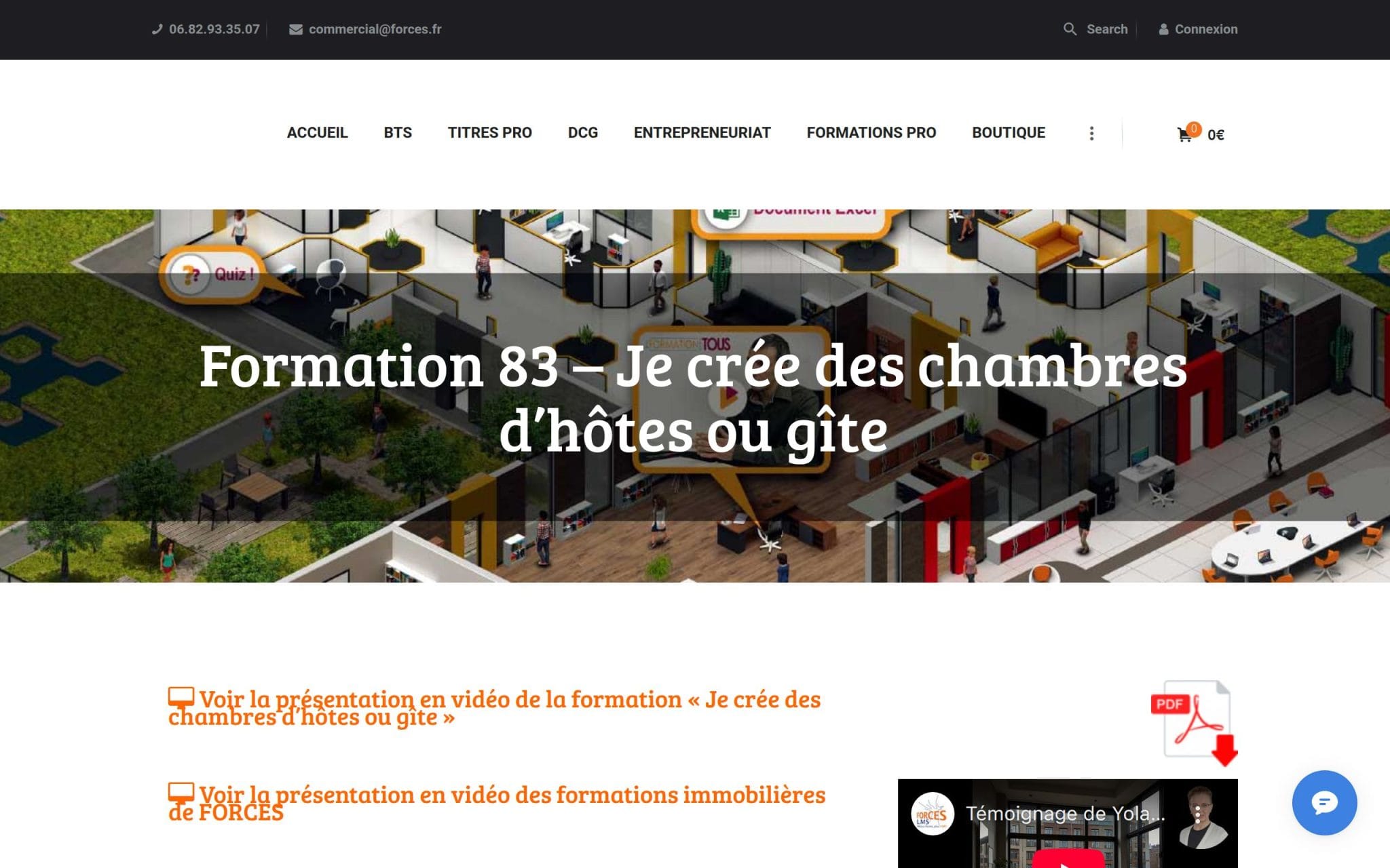 Formation 83 â Je crĂ©e des chambres dâhĂŽtes ou gĂźte - Forces LMS