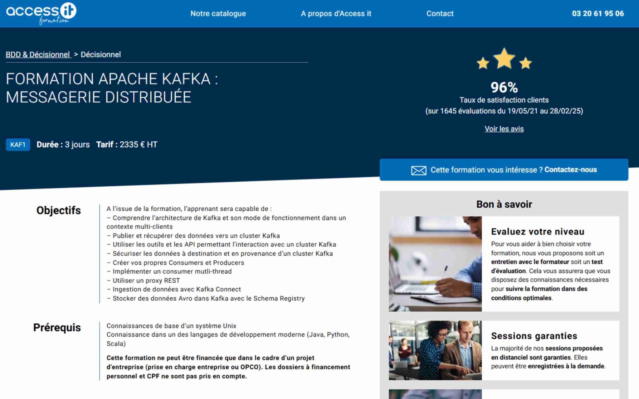 Formation Apache Kafka : Messagerie Distribuée - Access IT