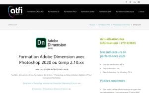 Formation Adobe Dimension avec Photoshop 2020 ou Gimp 2.10.xx – ATFI FORMATION