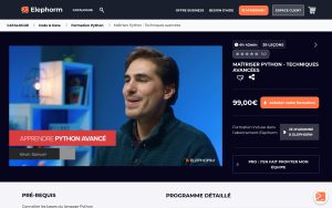 Maîtriser Python – Techniques avancées – Elephorm