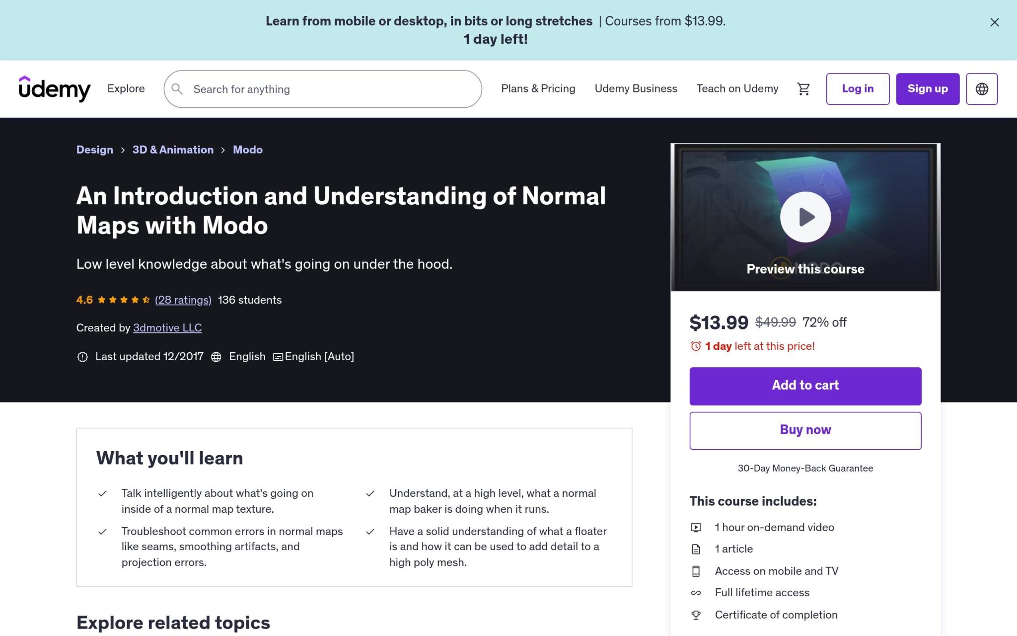 An Introduction and Understanding of Normal Maps with Modo - Udemy