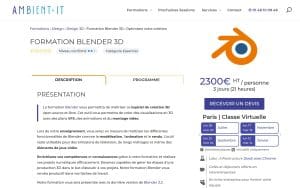 Formation Blender 3D – Ambient IT