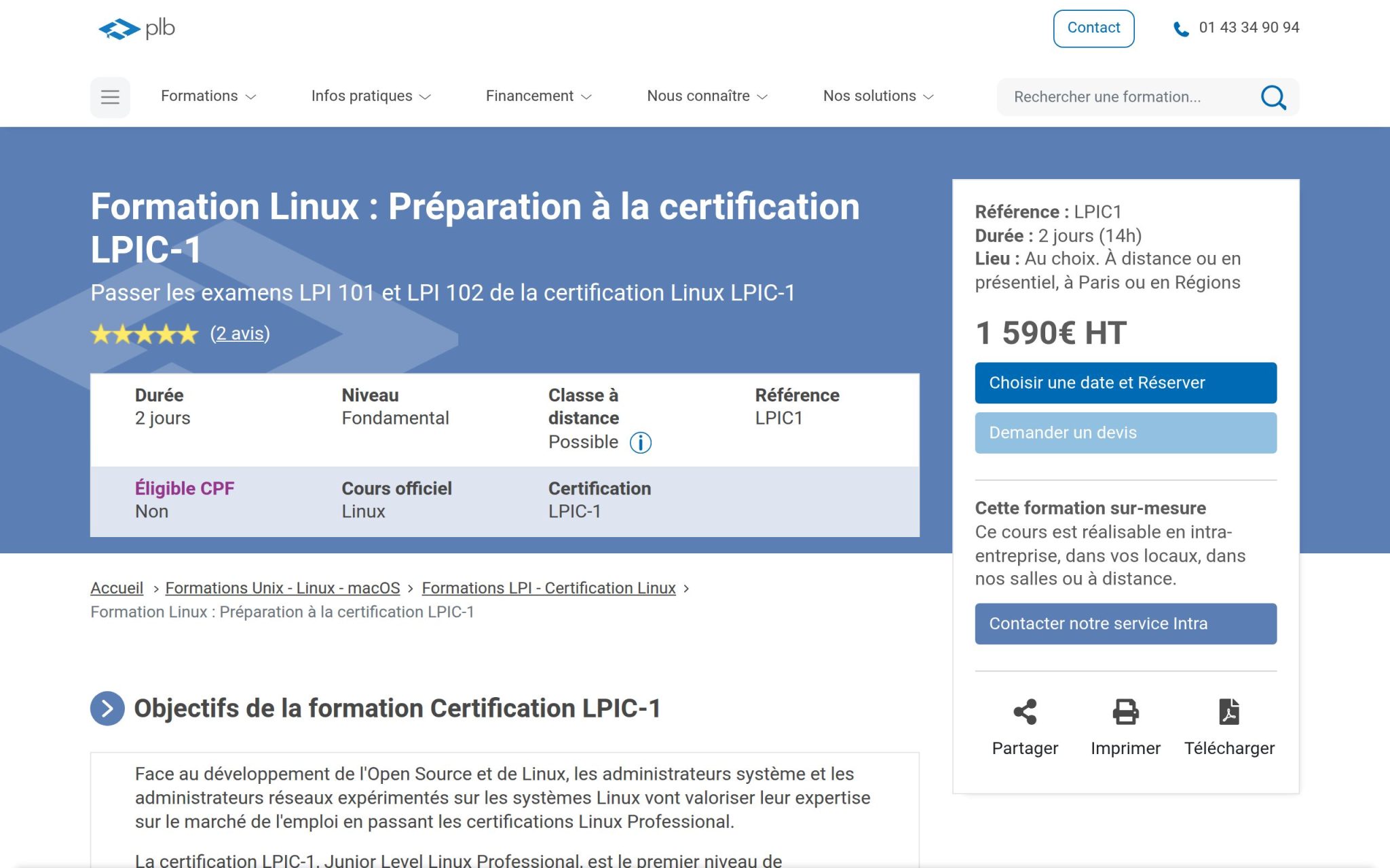 Formation Linux : Préparation à la certification LPIC-1 - Plb Consultant