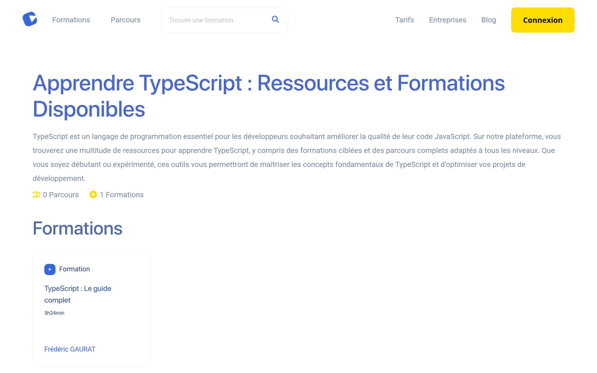 Apprendre TypeScript : Ressources et Formations Disponibles - Alphorm
