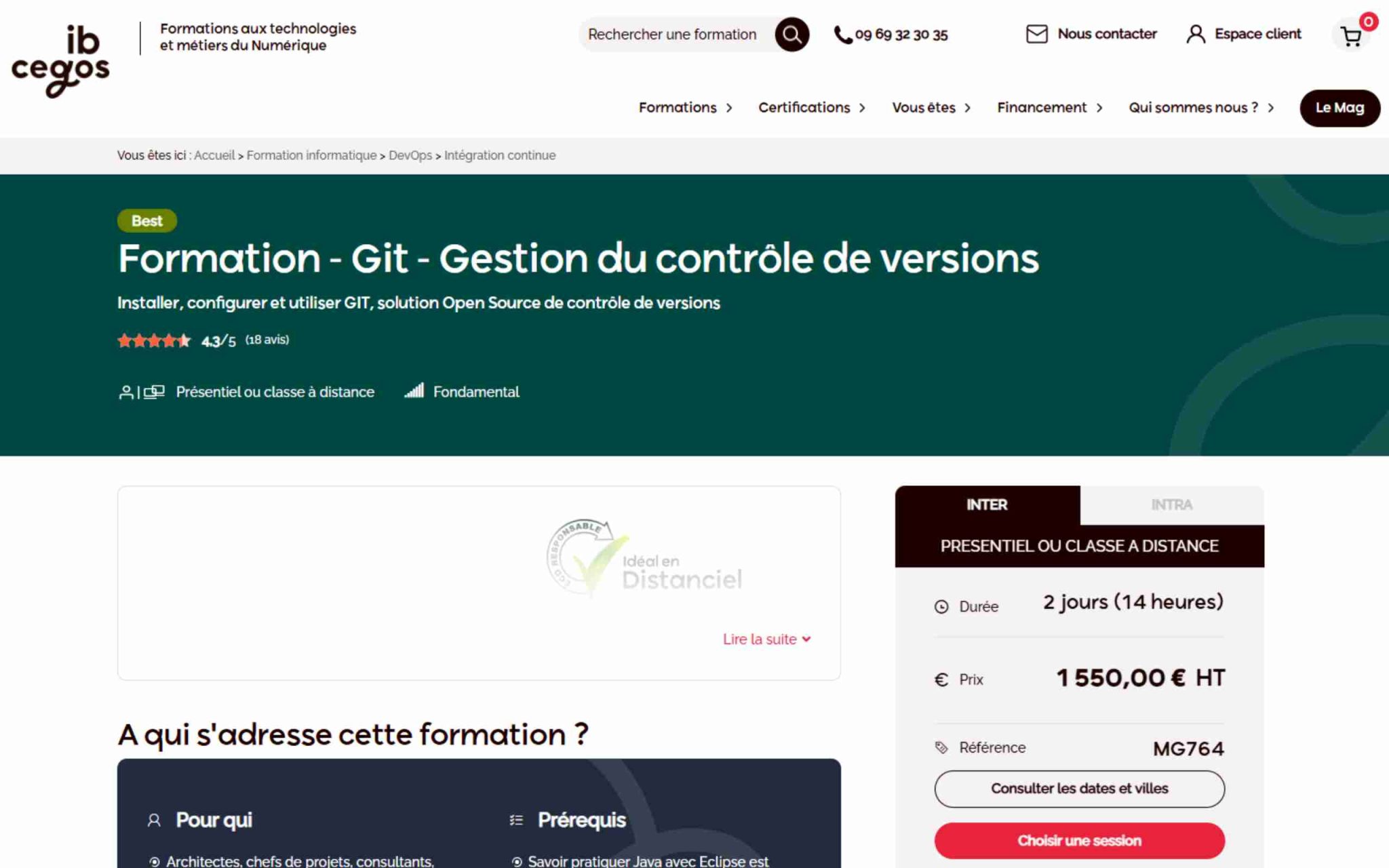 Formation - Git - Gestion du contrôle de versions - ib Cegos