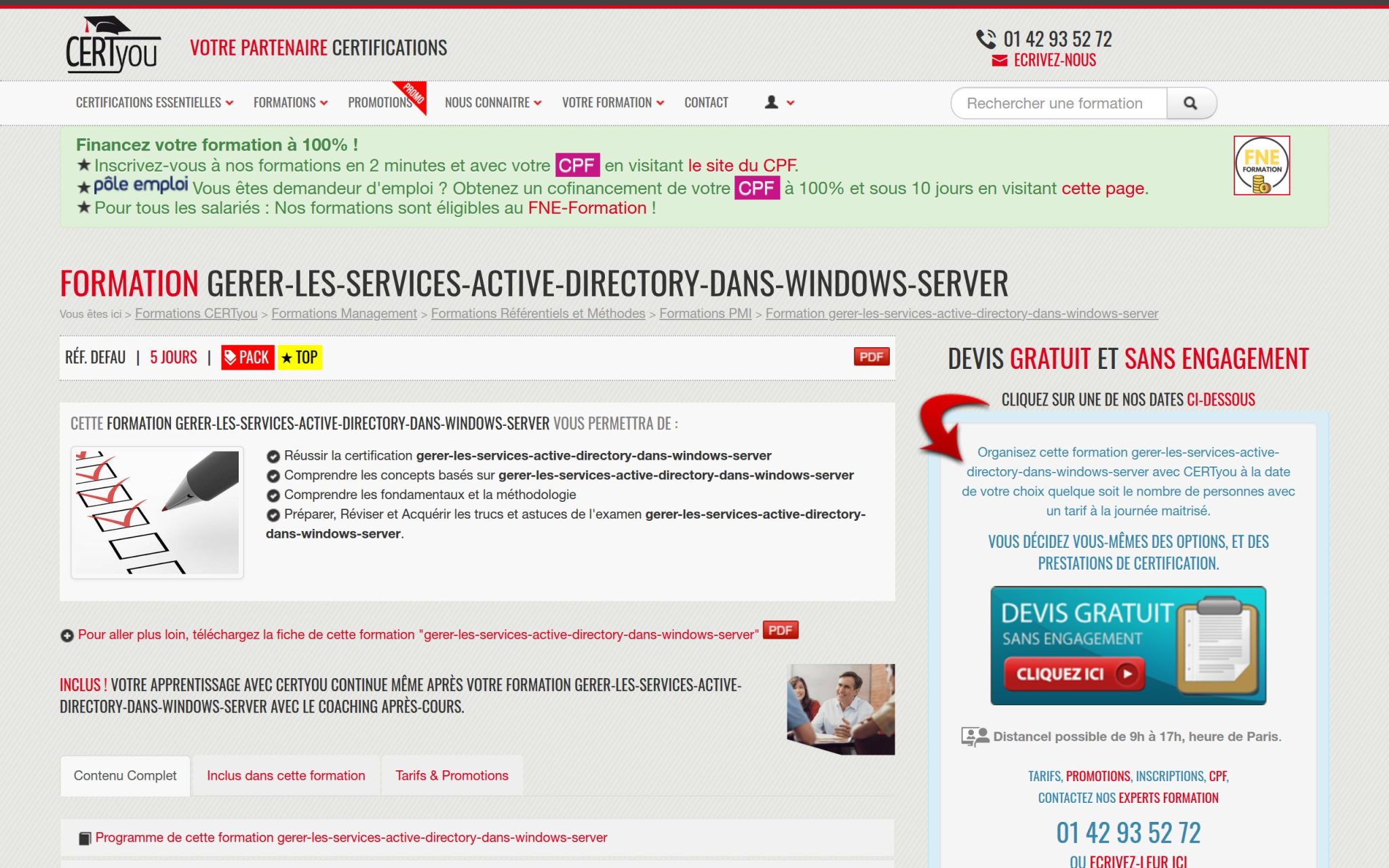 Formation gerer les services active directory dans windows server - CertYou