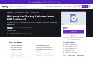 Maîtrisez Active Directory & Windows Server 2025 Rapidement – Udemy