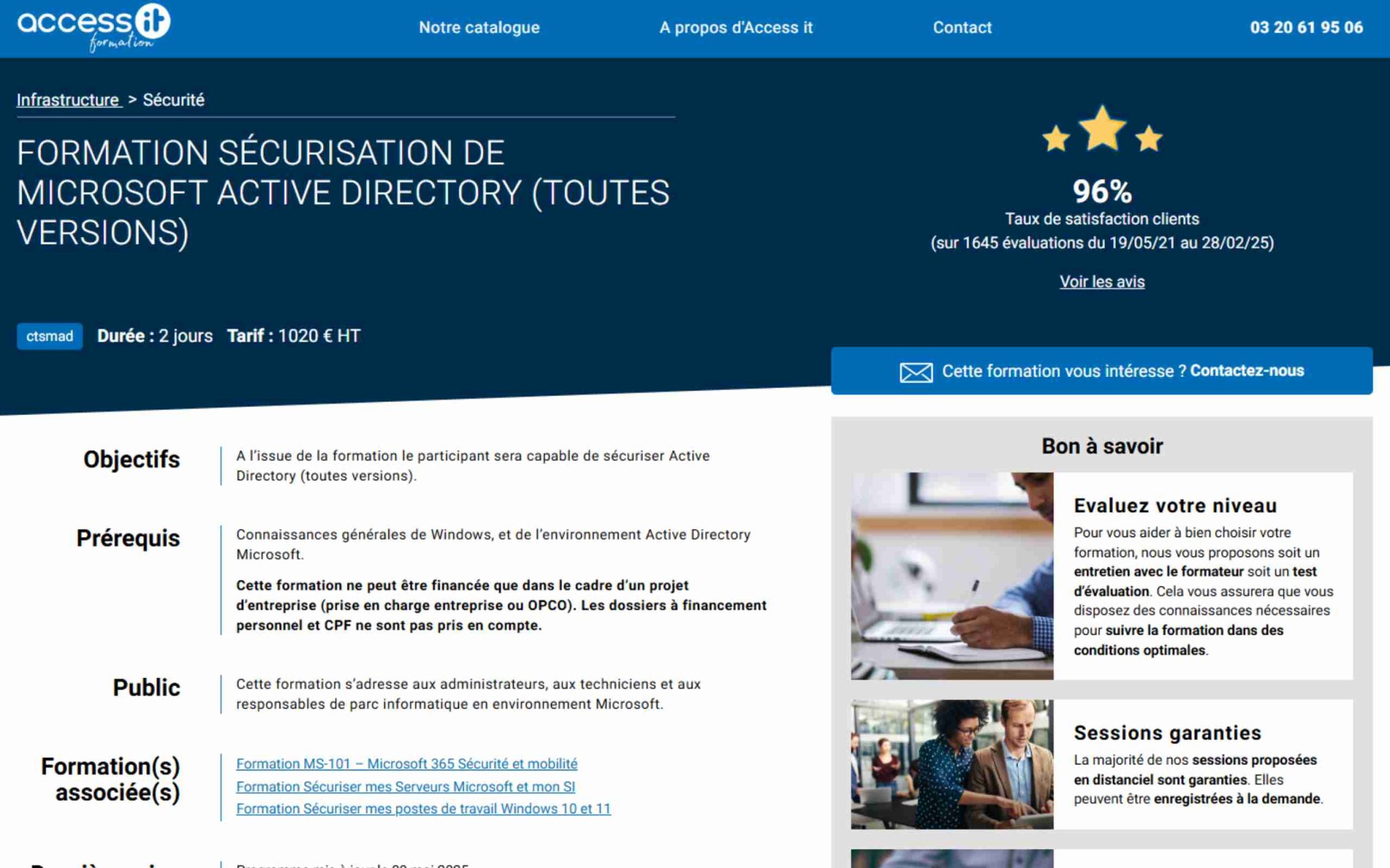Formation Sécurisation de Microsoft Active Directory - Access IT