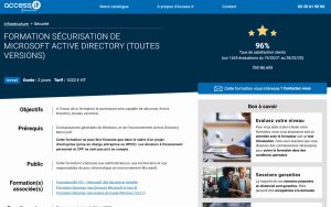 Formation Sécurisation de Microsoft Active Directory – Access IT