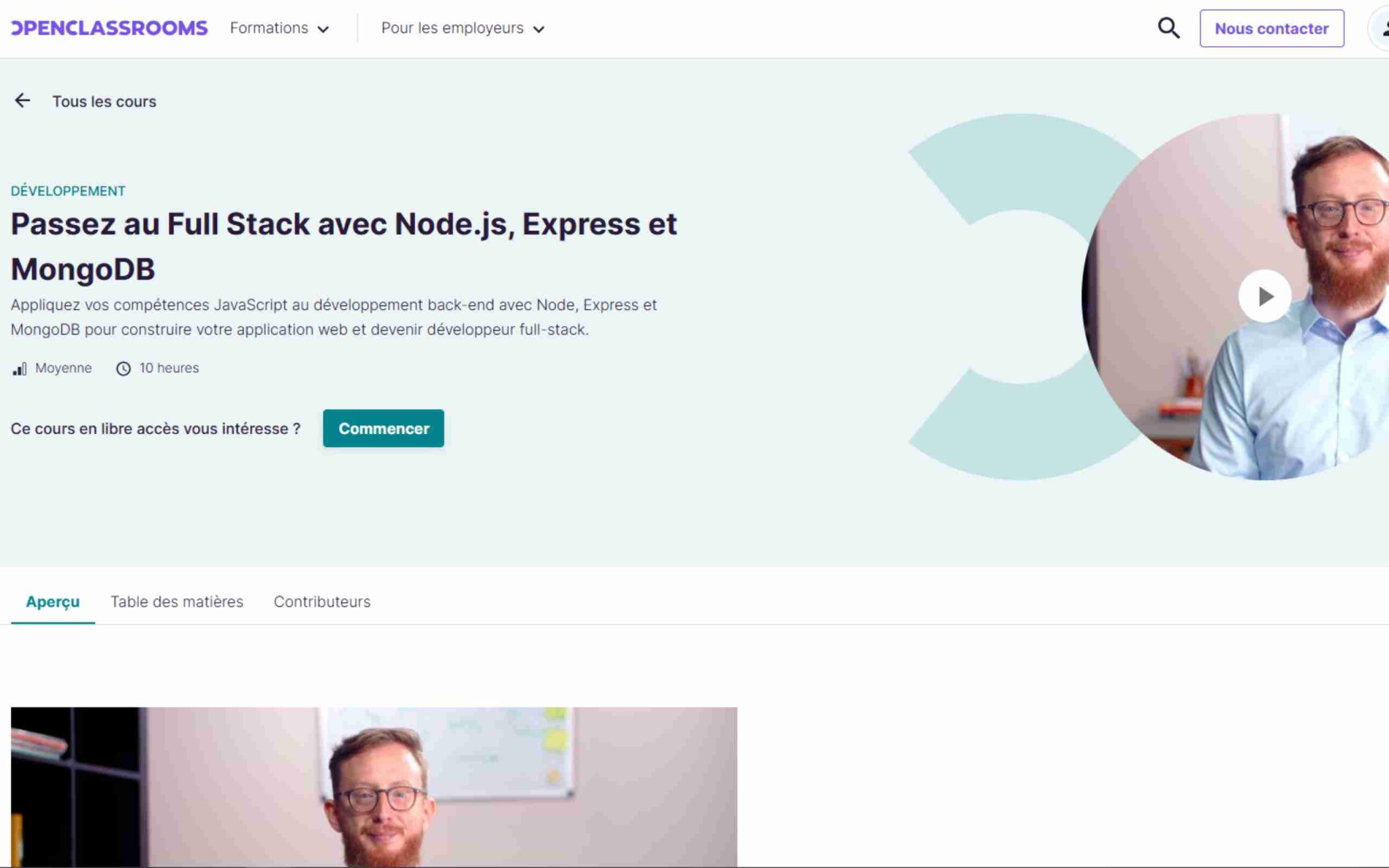 Passez au Full Stack avec Node.js, Express et MongoDB - OpenClassrooms