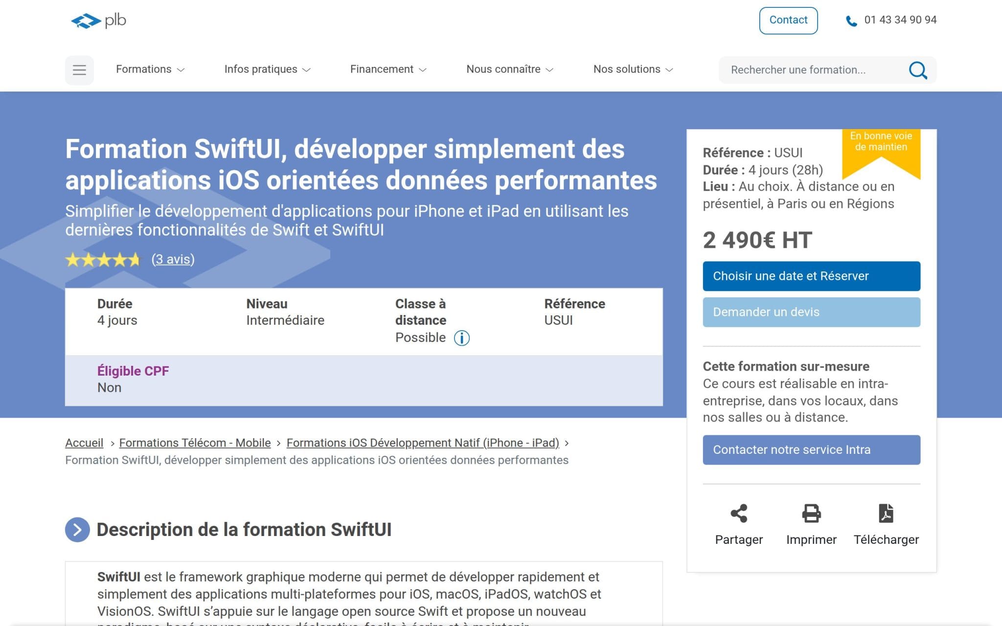 Formation SwiftUI - Plb Consultant