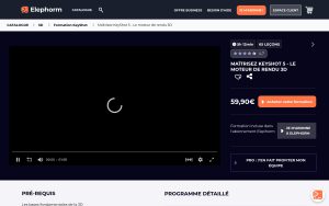 Maîtrisez KeyShot 5 – Le moteur de rendu 3D – Elephorm