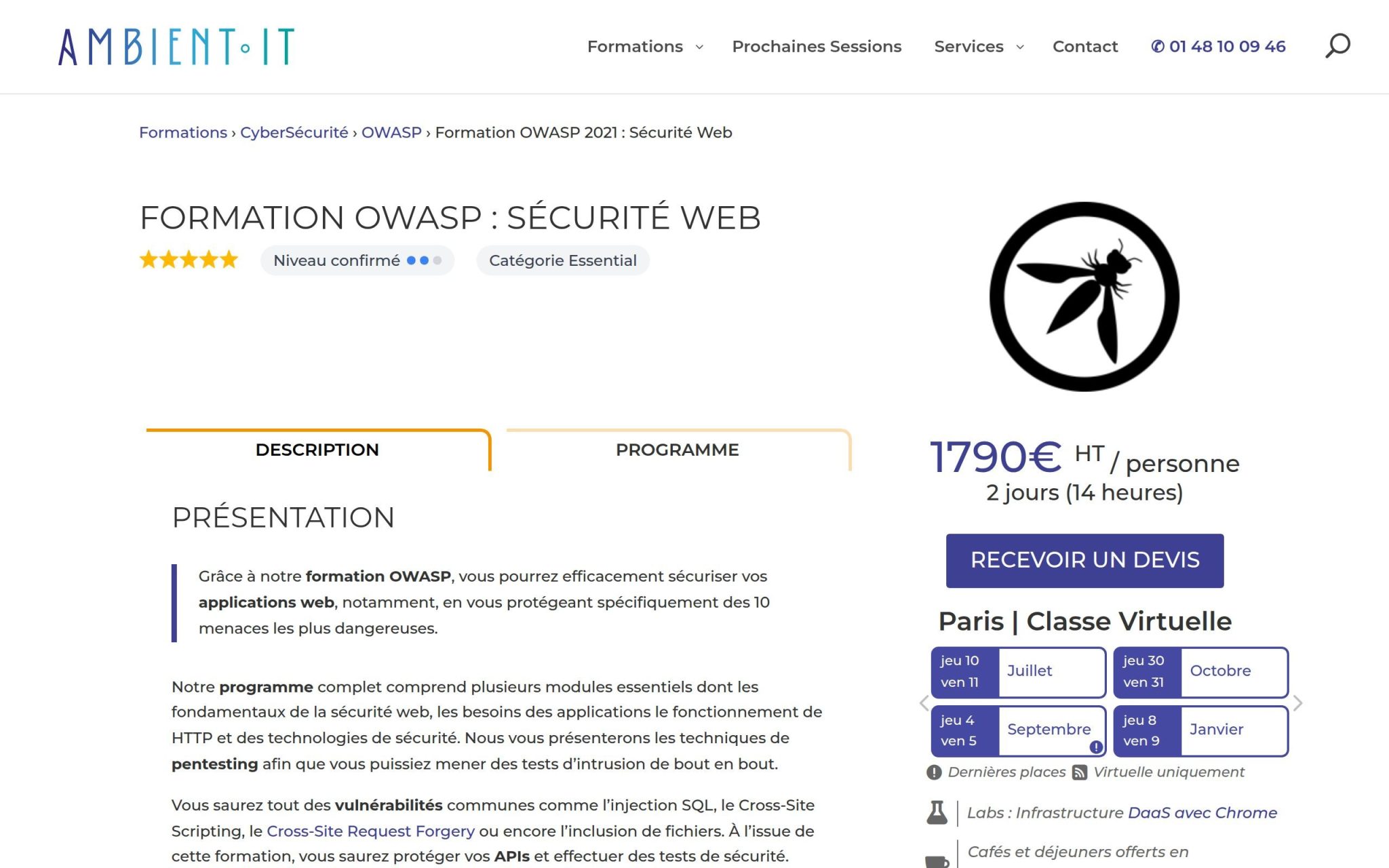 Formation OWASP : Sécurité Web - Ambient IT