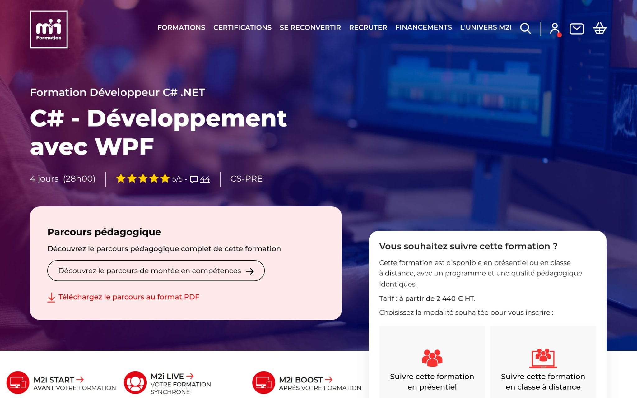 C# - Développement avec WPF - M2i