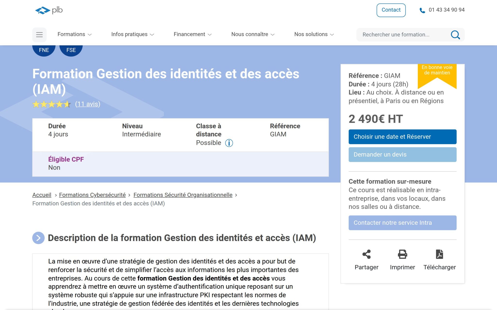 Formation Gestion des identités et des accès (IAM) - Plb Consultant