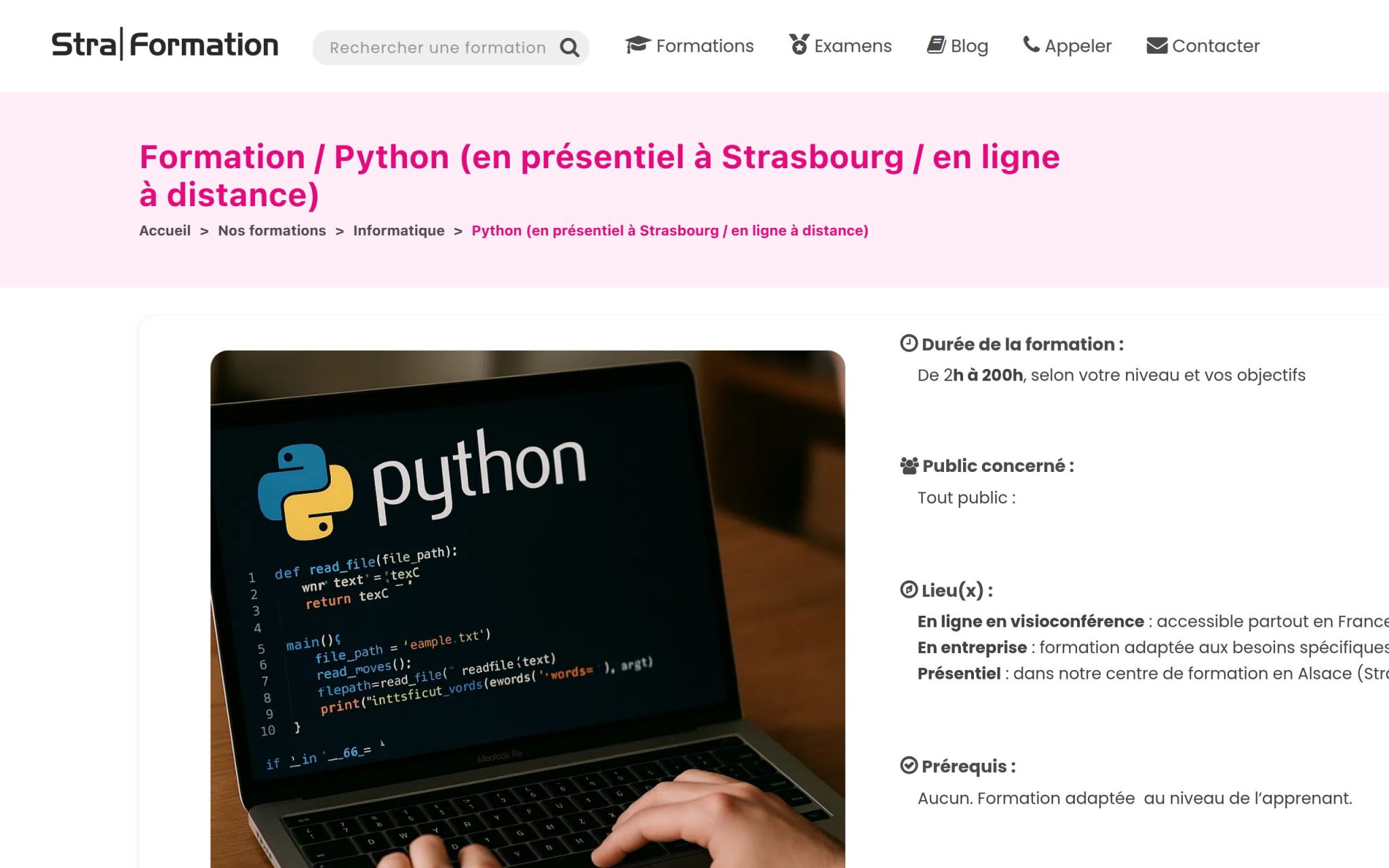 Python - Straformation