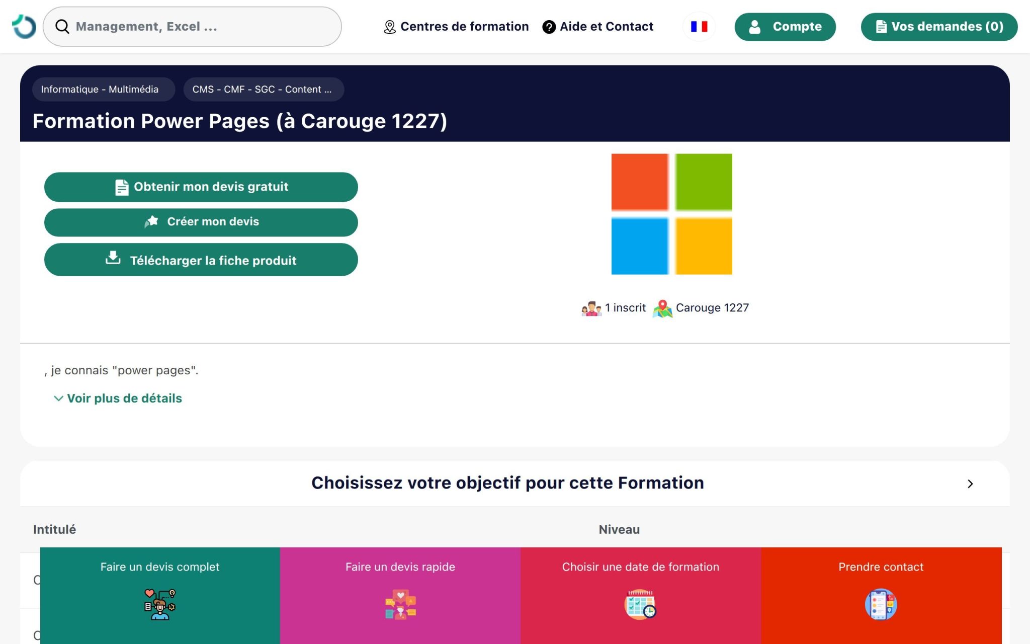 Formation Power Pages - Optédif Formation