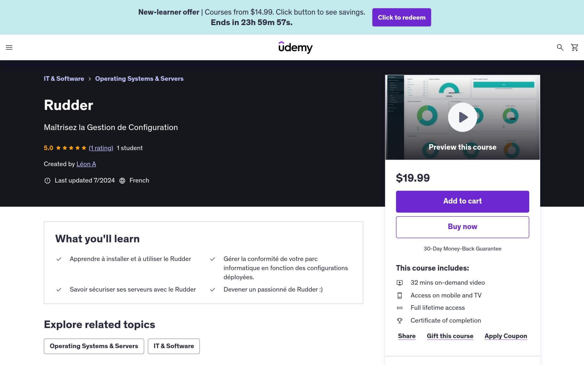Rudder - Udemy