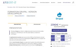Formation Drupal : Version développeur – Ambient IT