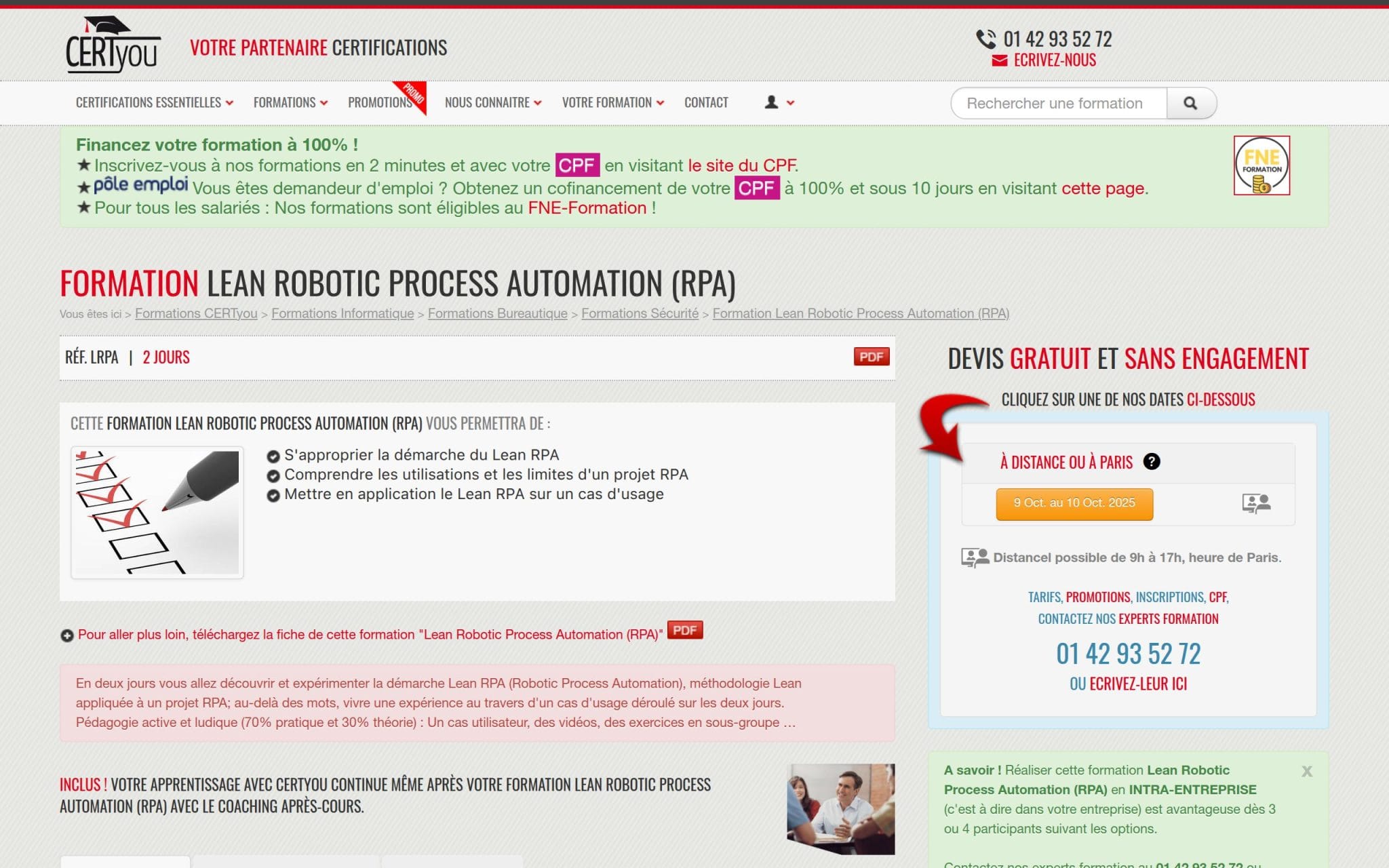 Formation Lean Robotic Process Automation (RPA) - CertYou