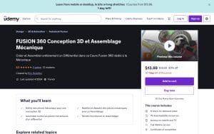 FUSION 360 Conception 3D et Assemblage Mécanique – Udemy